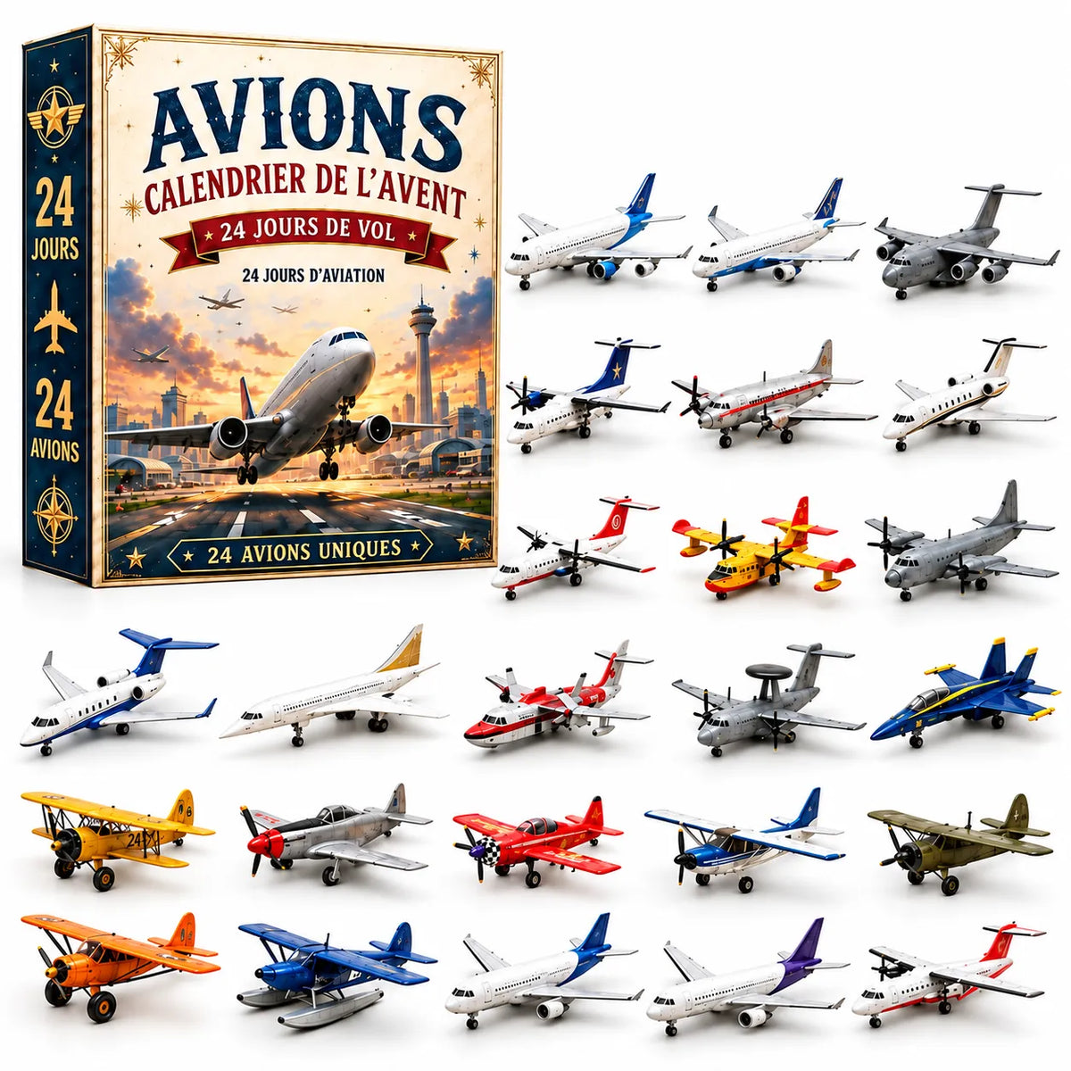 Calendrier avions miniatures